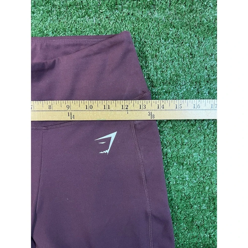 Gymshark Workout Yoga Full Length Leggings Maroon Women's Size‎ Small SM